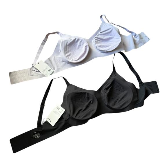 NWT Knix v- neck Evolution bra bundle of 2 black & orchid size 7 - Picture 7 of 16